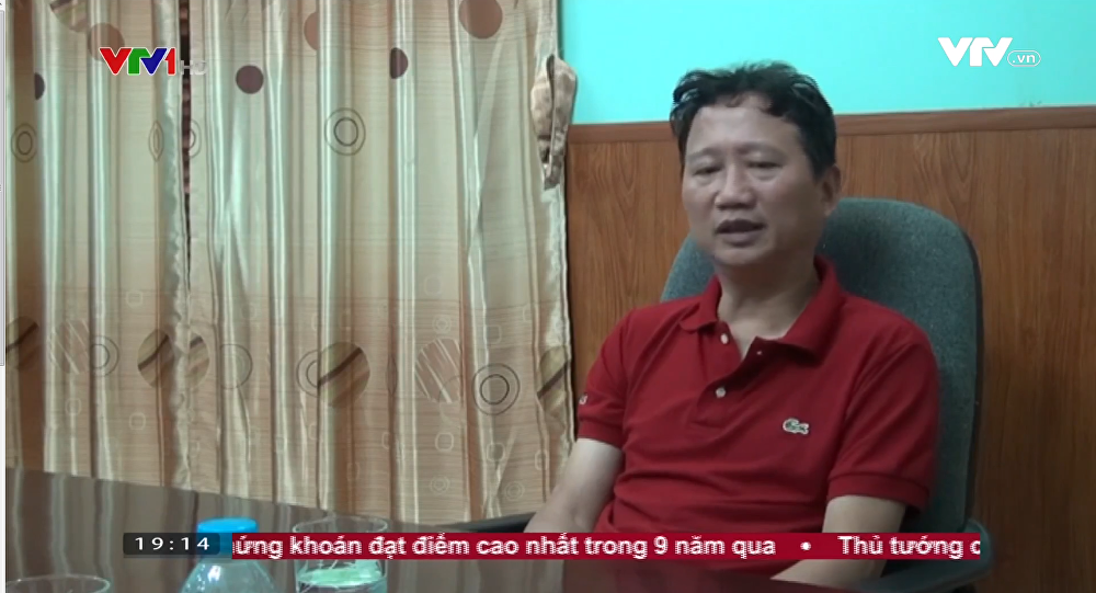 Ông Trịnh Xuân Thanh: "Tôi đã ra đầu thú". Ảnh trích từ clip, nguồn: sputniknews.com