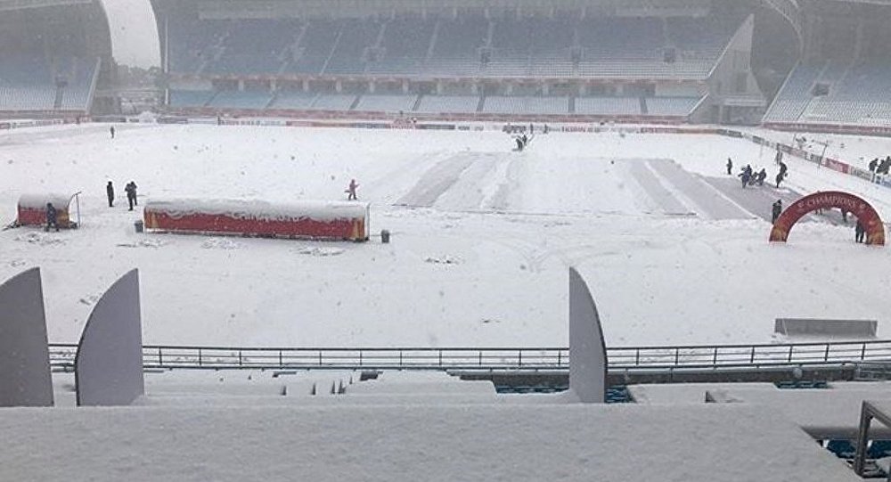 Thời tiết Thường Châu: Tuyết phủ trắng sân U23 Việt Nam sắp đá trận chung kết thế kỷ